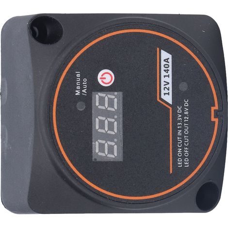 Commutateur de batterie double étanche IP67 12V 140A ABS noir pour camping-car 4x4 bateau avec 4 vis 1 borne (1/5)