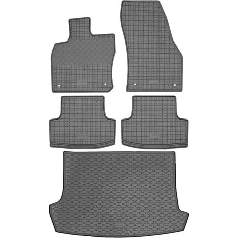 Set di tappetini in gomma per auto e tappetino per bagagliaio per Volkswagen T-Roc SUV dal 12/2017