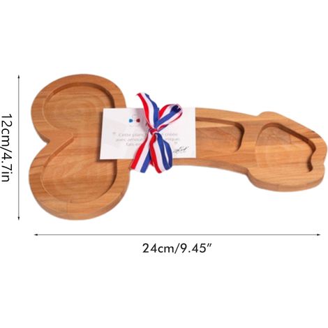 Plateau en bois pour apéritifs, plateau de service en bois de forme unique, décoration idéale pour les fêtes, les pendaisons de crémaillère ou autres occasions spéciales. (1/5)