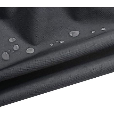Sac De Rangement - Coussins De Jardin - 120x40x55 Cm - Imperméable Tissu Oxford 210D - Noir - 1 Pièce (1/4)