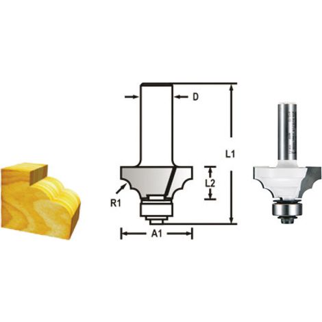 FRAISE DBL VAGUE+RLT Q8 D28,6 MAKITA D-48577