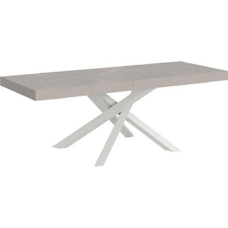 Table Extensible 160/420X90 Cm Volantis Premium Pieds Blancs Cachemire (1/5)