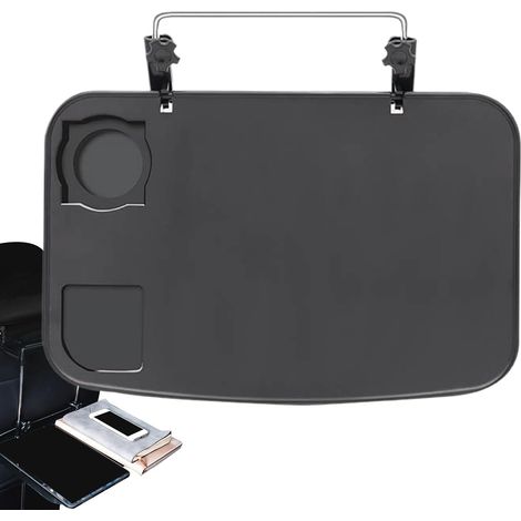 Table pliante portable pour voiture - Table pliante multifonction pour siège arrière et siège - Table à manger réglable en hauteur pour les voyages et le travail (1/5)