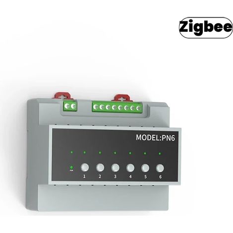 Smart Life 6-Kanal WiFi-Relaismodul, 16A Zigbee Power-Fernbedienungsgerät, 16A 110V-240V 6-Kanal Zigbee Smart-Schaltermodul. (1/5)
