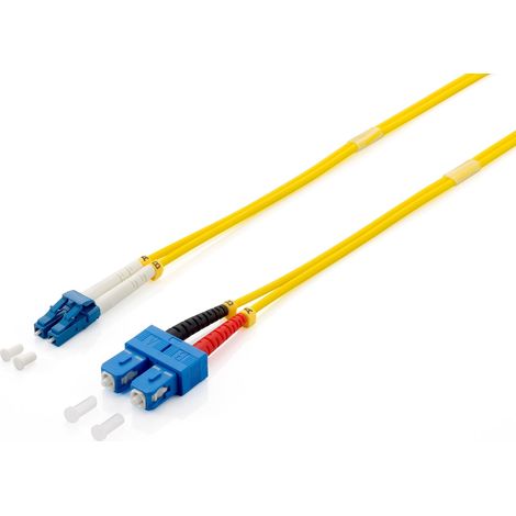 Equip LWL Patchkabel LC- SC 10.00m Singlemode Duplex OS2 ge Polybeutel