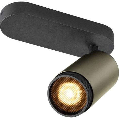 Plafonnier GRIP L cylindrique 6W QPAR51 bronze/noir - SLV - 1009094