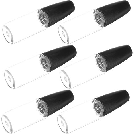 6 Pièces Flacon Applicateur 10ml Pet Noir à Long Embout pour Colle Étanchéité, Léger et Multifonction, Usage Quotidien et Réparations, Format Compact à Presser (1/5)