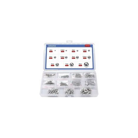 510-teiliges Chromstahl-Kugellager-Set – 11 Größen von 2 mm bis 8 mm – Hohe Präzision für Fahrräder und Motoren – Inklusive Aufbewahrungsbox (1/5)