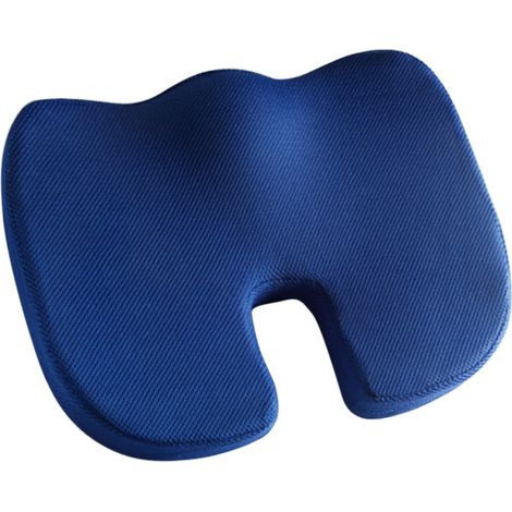 Sitzkissen aus Memory-Schaum, langsame Rückstellkraft, atmungsaktives Netzgewebe, bequem für Büro, Auto, bei Hämorrhoiden, für Schwangere (1/4)