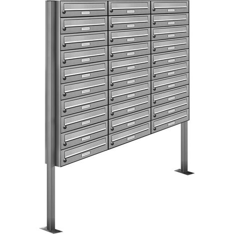30er V2A Edelstahl Standbriefkasten Anlage Freistehend (1/5)