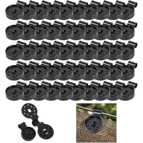Clips Plastiques pour Toile d\'ombrage - Marque - Modèle - Blanc - Noir - Résistant à l\'hiver (1/4)