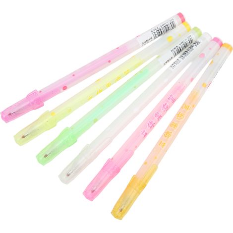 Kit de 6 stylos de couleur à effet 3D avec encre gel, idéal pour le bricolage et la peinture. Couleurs douces. (1/5)