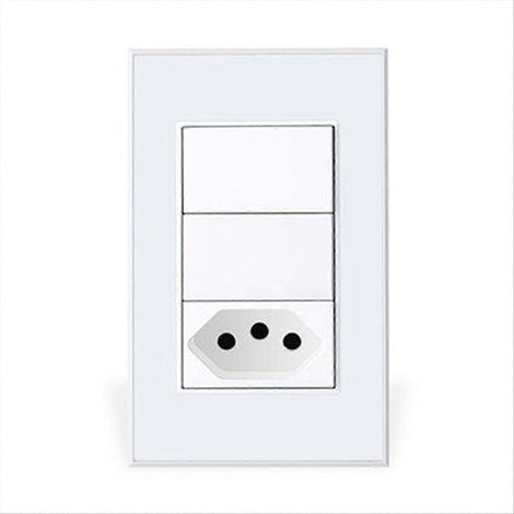Prise connectée Tuya Zigbee Brésil 20A avec interrupteur et prise européenne (1/5)