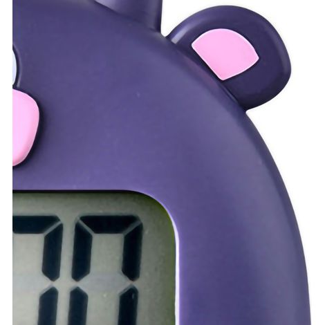 Minuteur Animal Magnétique pour Étudiant, Compte à Rebours Numérique 100 Minutes avec Pile, pour Cuisine, Violet Veau