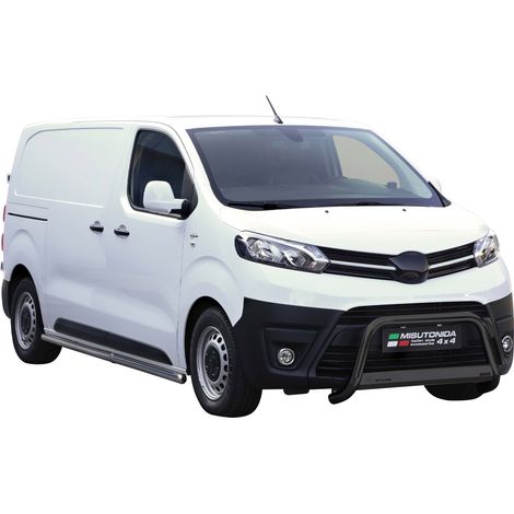 Pare-buffle Avant pour Toyota Proace Verso 2016-2019 63 mm en Acier Inoxy Noir (1/5)