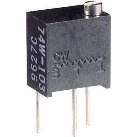 Vishay T63YB503KT20 T63YB503KT20 Spindeltrimmer 12-Gang linear 0.25 W 50 kΩ  4320 ° 1 St.