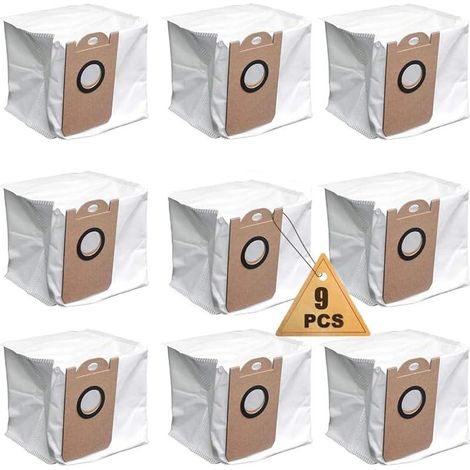 CYRILL Confezione da 9 Sacchetti per la Polvere Impermeabili di Grande Capacità per Aspirapolvere Proscenic M7 Pro M7 Max (1/5)