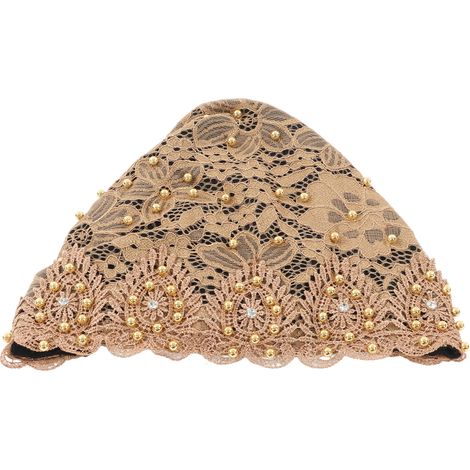 Muslim Turban Hat Stylish Comfortable Breathable Multicolor Floral Design Stretch Head Wrap for Daily Use WorshipChampagne (1/5)