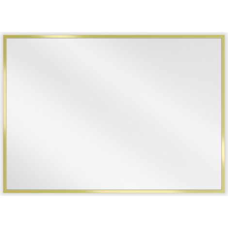 Mexen Loft specchio bagno rettangolare 70 x 50 cm, cornice dorata - 9852-070-050-000-50 (1/5)