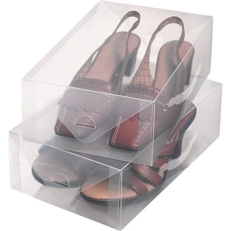 Ordinett Set 2 Porta Scarpe L Top Class, Bianco, Medio