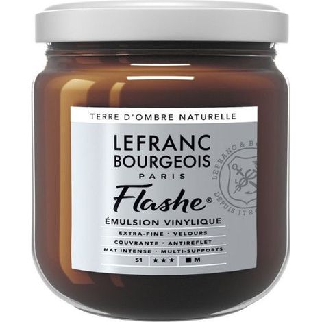 Peinture vinylique - Flashe - Terre ombre naturelle - 478 - Lefranc Bourgeois - 400ml