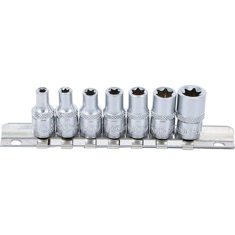 Jeu de Douilles à Profil E 6,3 mm (1/4) E4 - E11 - 7 pcs - Précision et Polyvalence, Acier, Cliquet 1/4 - D-Work (1/5)