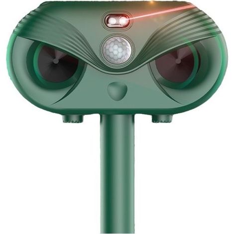 Répulsif chat ultrason solaire – effaroucheur oiseaux – charge USB – anti rats, chiens, renards (1/5)