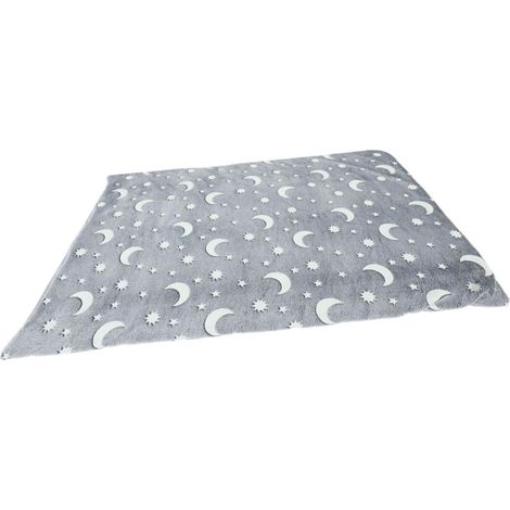 Tapis Chauffant pour Chat Flanelle Douce avec Veilleuse Matelas Thermique (1/5)