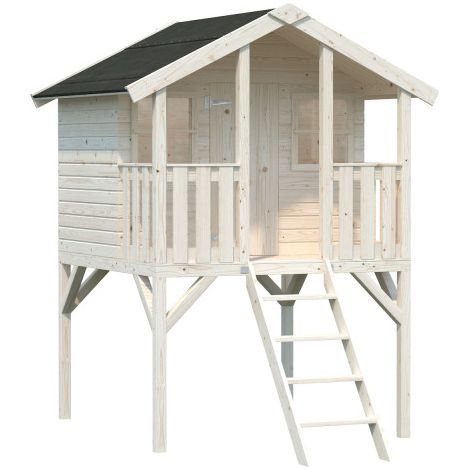 Casetta in legno non trattato Toby 180x192 cm