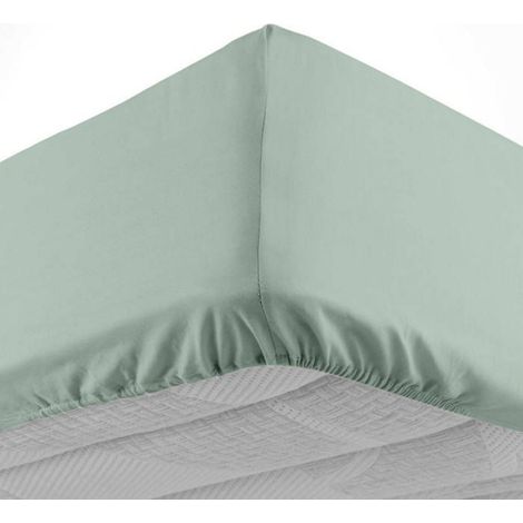 Drap housse - - Line - 140x190 cm - Bonnet 30 cm - 100% coton 57 fils/cm² (1/4)