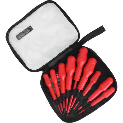 Tournevis électrique isolé VDE, coffret d'outils d'installation eau et électricité, jeu de 6 pièces, modèle 21802 (1/5)
