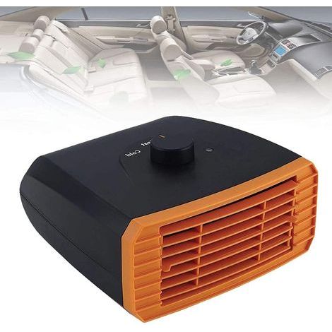 Chauffage À Plat De Voiture, Dégivreur De Ventilateur Électrique, Allume-Cigare Branché avec Ligne De 3,9 Pi / 1,2 M pour Voiture, Camion, Fourgonnette (Size : Orange 24V) (1/5)