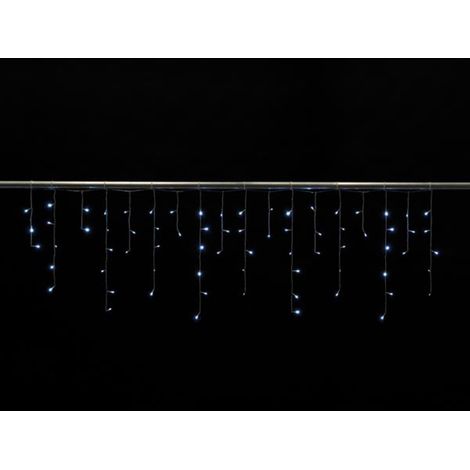 Cascade Light LED - 2 x 0,6 m - 72 weiße Lampen - Transparenter Kabel - Dimmer - 24 V