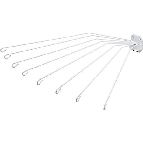 WURKO soporte paraguas circular ducha blanca , Soporte circular paraguas para duchaTamaño cerrado 74cm, abierto 157cmLacado en blanco. (1/3)