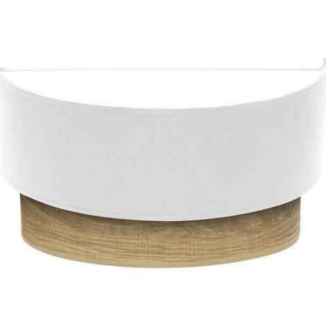 Aplique Tania 1xe27 Blanco/madera Clara 15x30x16 Cm (1/2)
