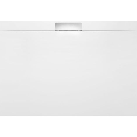 Receveur de douche KAZUKO en marbre coulé, 130x90 cm, blanc (1/4)