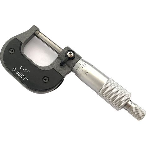Micrometer, Measuring range: 75-100 mm, Moving face diameter: 6.5 mm, Drum diameter: 17.0 mm, Spindle pitch: 0.5 mm, Reading: 0.01 mm