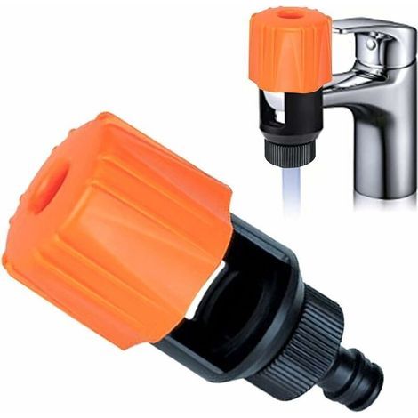 Adaptateur universel pour robinet de cuisine/salle de bain vers tuyau d’arrosage (1/5)