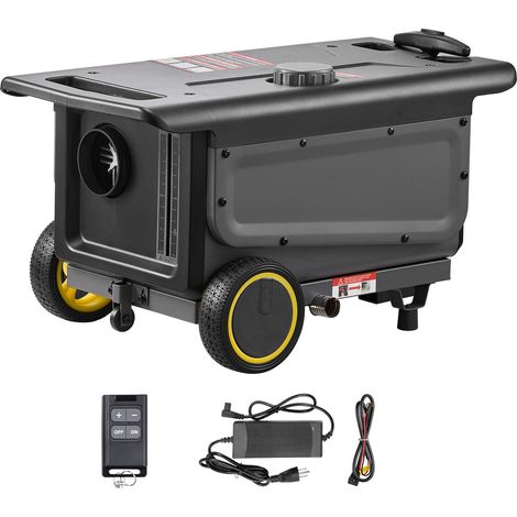 Chauffage diesel 5-8kW 12V/24V, portable tout-en-un avec contrôle Bluetooth, télécommande, écran LCD, réservoir 5L, design chariot pour camions, vans, camping-cars. (1/5)