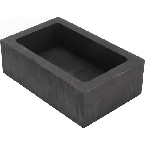 Moule en Graphite Rectangulaire 170ml pour Fusion et Coulée d'Or, Argent, Laiton, Cuivre et Aluminium - Lingotière de Raffinage (1/5)