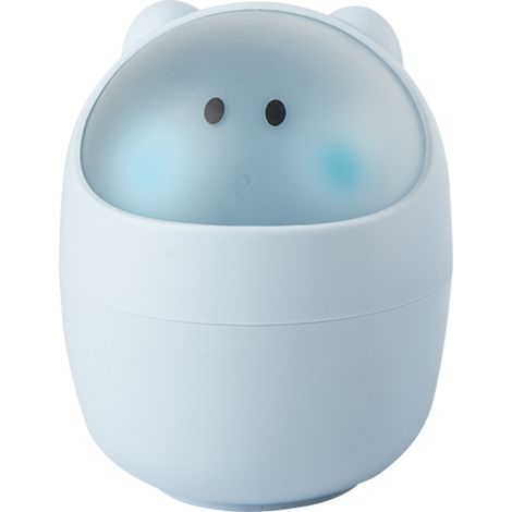 Poubelle De Bureau Mini Corbeille De Nettoyage Baril Creative Petit Bureau Organisateur Rangement Poubelles Poubelle Pour Animaux Conteneur De Serviettes En Papier Rose(bleu) (1/5)