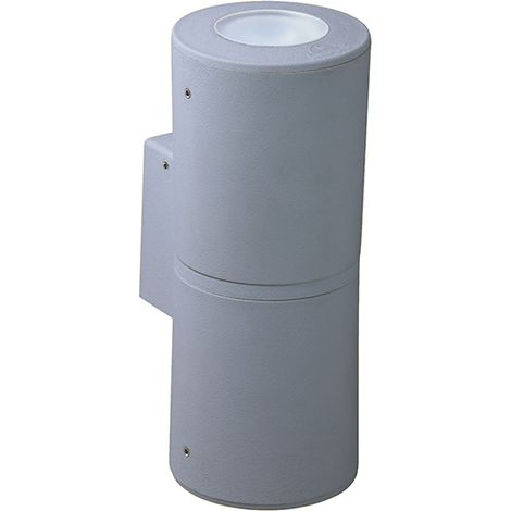 Aplique FRANCA 2xE27 6W con pulsador CCT (2colores) IP55 24al resina gris (1/2)