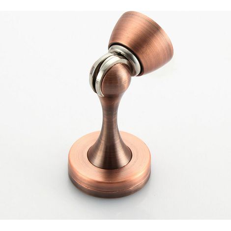 Lot de 2 butoirs de porte magnétiques en acier inoxydable avec fermeture douce pour porte murale robuste(rouge) (1/5)