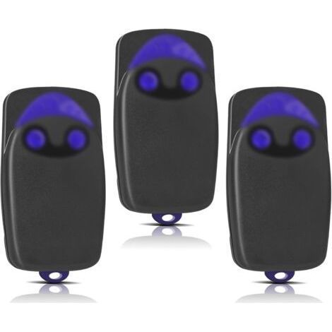 3 Pièces Remplacement pour télécommande NICE, télécommande portail 433,92MHz 2 canaux, compatible avec Flo1r-s, Flo2r-s, Flo4r-s (1/5)
