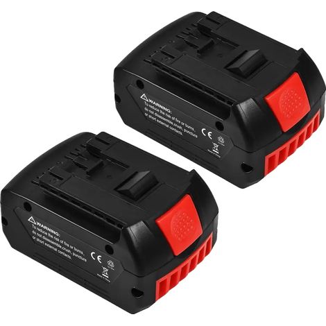 Batería de repuesto, Li-Ion 6000mAh, compatible con herramientas Bosch de 18V, 2 unidades (1/2)
