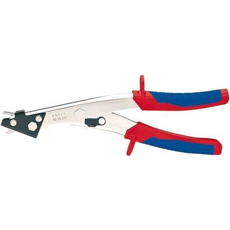 KNIPEX 90 55 280 Roditrice a testa piana con manici multicomponente nichelate 280 mm