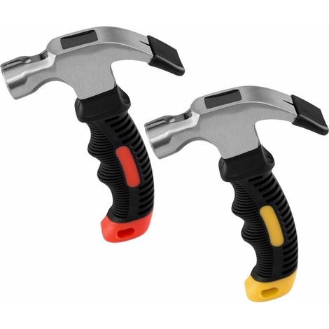 2 packs of 8 oz small hammers with magnetic nail starter.
