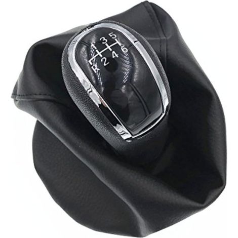 Couvre-bottes de marche arrière à levier de vitesse noir pour voiture à 6 vitesses pour Mercedes Benz C-Class W203 S203 - W202 BJ 93-01 - A-Class W168 97-04 (1/4)