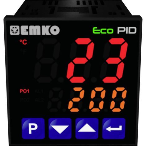 Emko ecoPID.4.5.1R.S.0  Temperaturregler Pt100, J, K, R, S, T, L -199 bis +999 °C Relais 5 A, SSR (L (1/5)