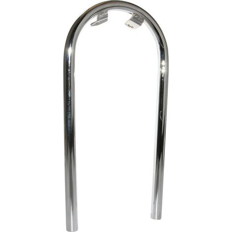 Pontet support de garde boue avant chromé pour mobylette Peugeot (1/3)